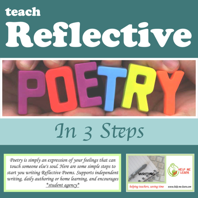Poetry Lesson For Reflective Poems